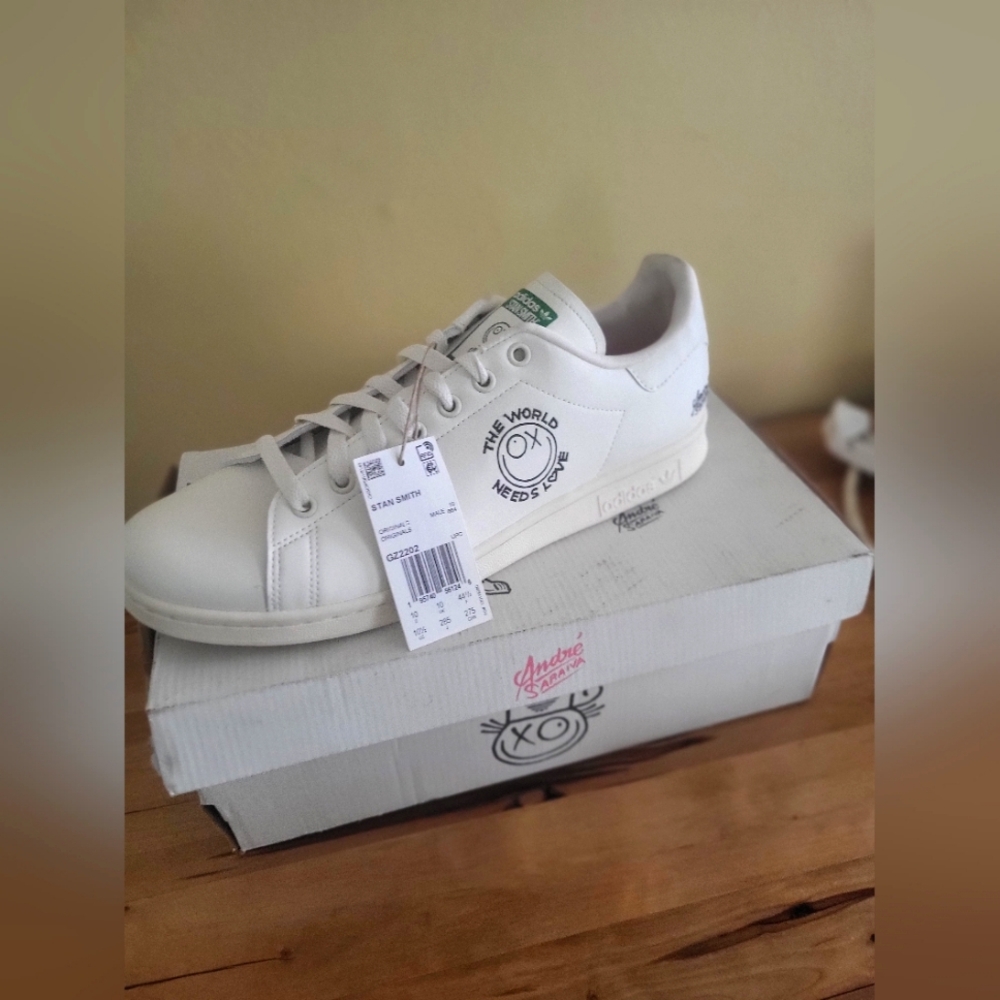 Stan Smith x Andre Addidas. The World Needs Love